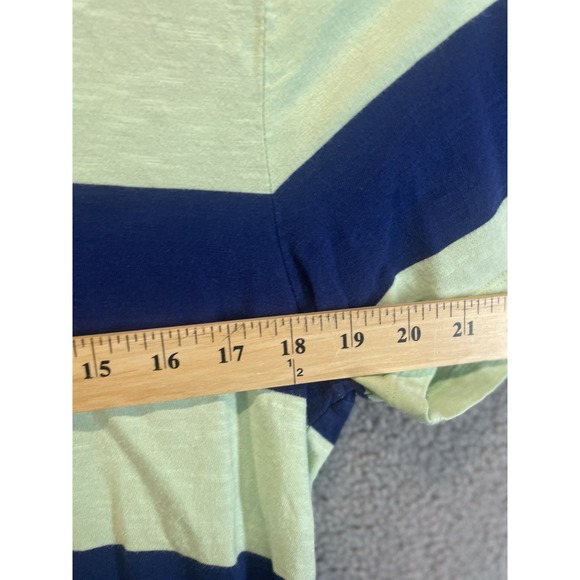 Tommy Hilfiger‎ Polo Shirt Mens Size Large Blue Striped Casual Short Sleeve * - Picture 3 of 6